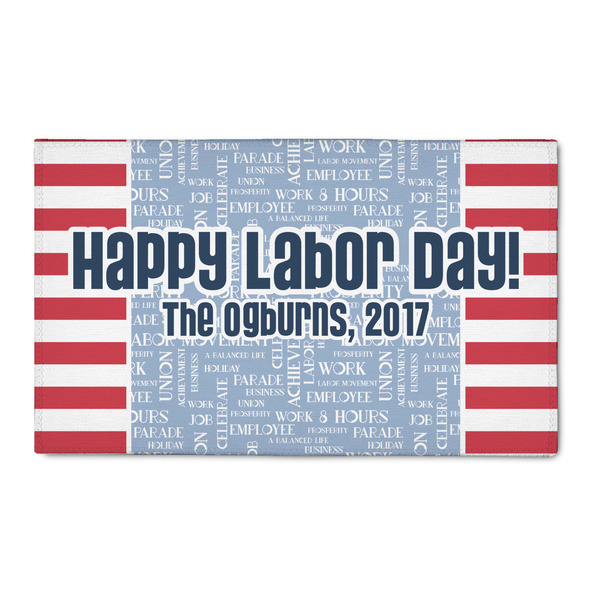 Custom Labor Day 3' x 5' Indoor Area Rug (Personalized)
