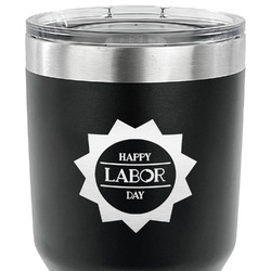 Labor Day 30 oz Stainless Steel Tumbler - Black - Single Sided