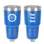Labor Day 30 oz Stainless Steel Tumbler - Royal Blue - Double-Sided (Personalized)