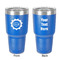 Labor Day 30 oz Stainless Steel Ringneck Tumbler - Blue - Double Sided - Front & Back