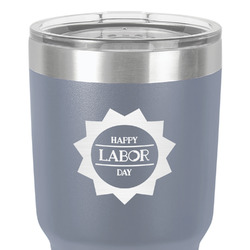 Labor Day 30 oz Stainless Steel Tumbler - Grey - Double-Sided (Personalized)