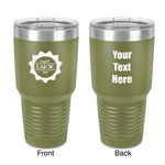 Labor Day 30 oz Stainless Steel Tumbler - Olive - Double-Sided (Personalized)