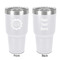 Labor Day 30 oz Stainless Steel Ringneck Tumbler - White - Double Sided - Front & Back