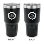 Labor Day 30 oz Stainless Steel Tumbler - Black - Double Sided (Personalized)