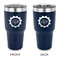 Labor Day 30 oz Stainless Steel Ringneck Tumblers - Navy - Double Sided - APPROVAL
