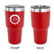 Labor Day 30 oz Stainless Steel Ringneck Tumblers - Red - Single Sided - APPROVAL