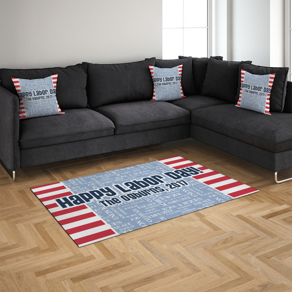 Labor Day 4'x6' Indoor Area Rugs - IN CONTEXT