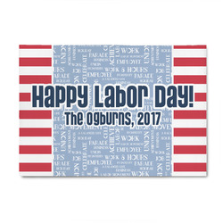 Labor Day 4' x 6' Indoor Area Rug (Personalized)