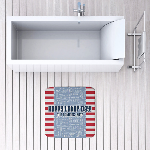 Labor Day 48x48 Foam Memory Mat - LIFESTYLE
