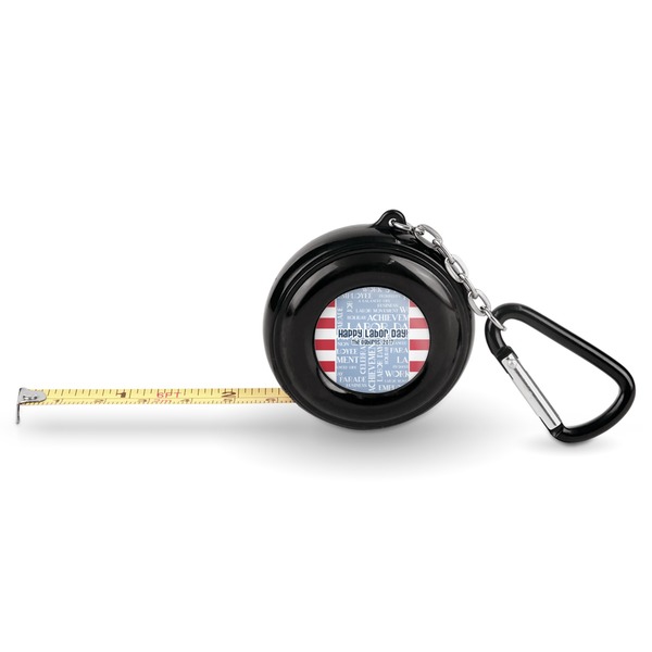 Custom Labor Day Pocket Tape Measure - 6 Ft w/ Carabiner Clip (Personalized)