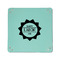 Labor Day 6" x 6" Teal Leatherette Snap Up Tray - APPROVAL