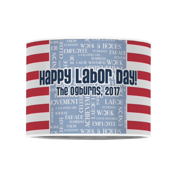 Labor Day 8" Drum Lampshade - FRONT (Poly Film)