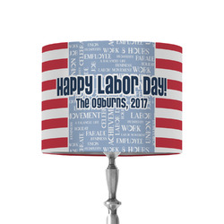 Labor Day 8" Drum Lamp Shade - Fabric (Personalized)