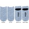 Labor Day Adult Ankle Socks - Double Pair - Front and Back - Apvl