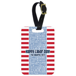 Labor Day Metal Luggage Tag w/ Name or Text