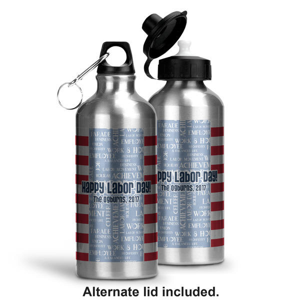 Labor Day Aluminum Water Bottle - Alternate lid options