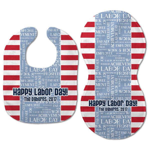 Labor Day Baby Bib & Burp Set - Approval (new bib & burp)
