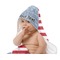Labor Day Baby Hooded Towel on Child