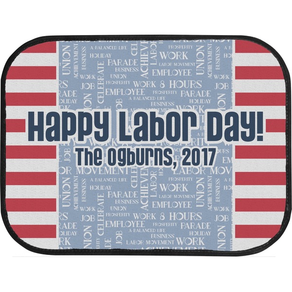 Labor Day Back Seat Car Mat