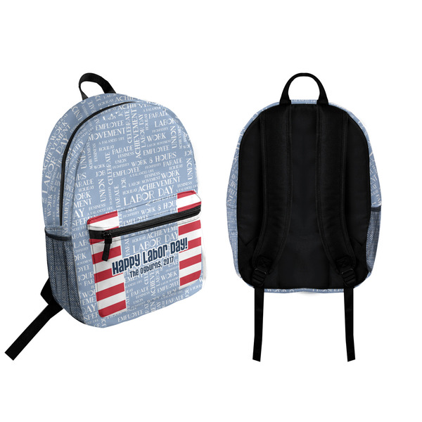 Labor Day Backpack front and back - Apvl