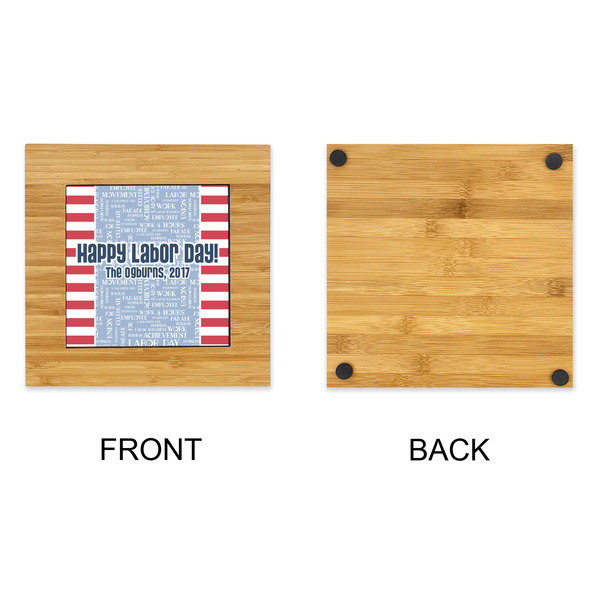 Labor Day Bamboo Trivet with 6" Tile - APPROVAL