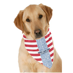 Labor Day Dog Bandana Scarf w/ Name or Text