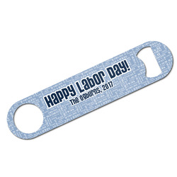 Labor Day Bar Bottle Opener - White w/ Name or Text