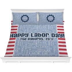 Labor Day Comforter Set - King (Personalized)