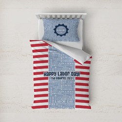 Labor Day Duvet Cover Set - Twin (Personalized)