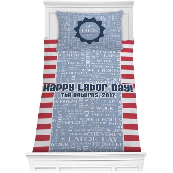 Custom Labor Day Comforter Set - Twin XL (Personalized)