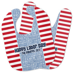 Labor Day Baby Bib w/ Name or Text