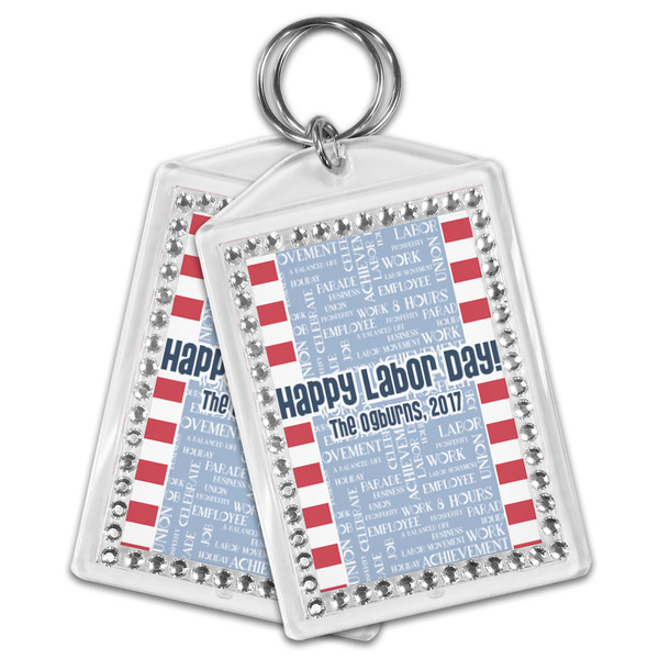 Labor Day Bling Keychain - MAIN