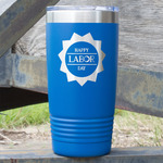 Labor Day 20 oz Stainless Steel Tumbler - Royal Blue - Single Sided