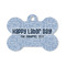 Labor Day Bone Shaped Dog ID Tag - Small (Personalized)