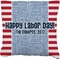 Labor Day Burlap Pillow 18"