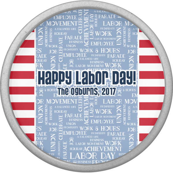 Labor Day Cabinet Knob - Nickel - Front
