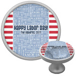 Labor Day Cabinet Knob (Silver) (Personalized)