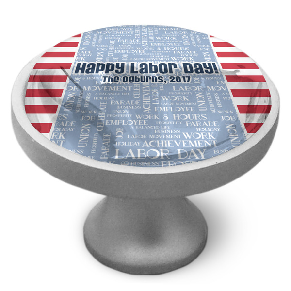 Labor Day Cabinet Knob - Nickel - Side