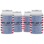 Labor Day Can Cooler (12 oz) - Set of 4 w/ Name or Text