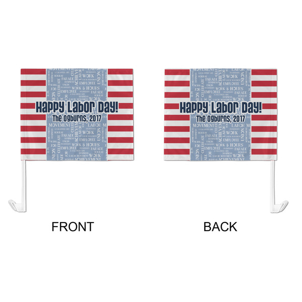 Labor Day Car Flag - Large - APPROVAL