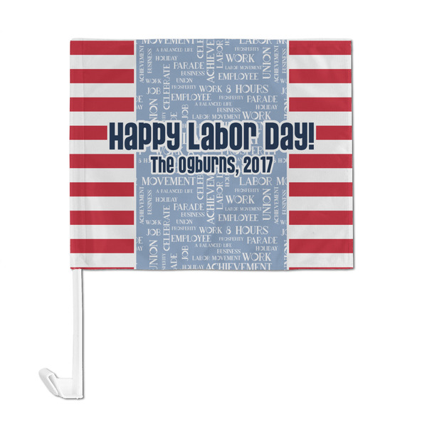 Labor Day Car Flag - Large - FRONT