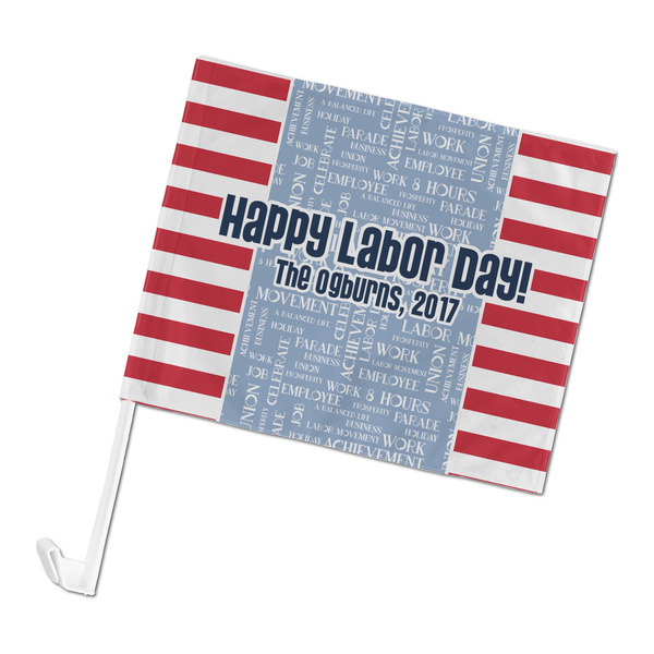 Custom Labor Day Car Flag (Personalized)