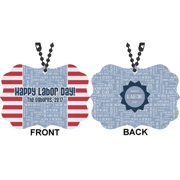 Labor Day Car Ornament (Approval)