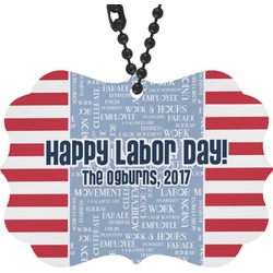 Labor Day Rear View Mirror Decor (Personalized)
