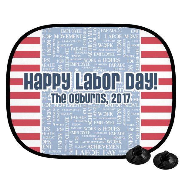 Custom Labor Day Car Side Window Sun Shade (Personalized)