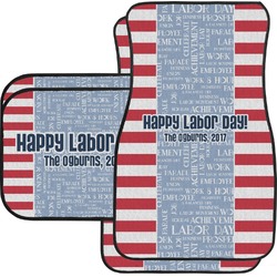 Labor Day Car Floor Mats (Personalized)