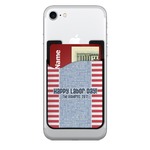 Labor Day 2-in-1 Cell Phone Credit Card Holder & Screen Cleaner (Personalized)