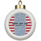 Labor Day Ceramic Ball Ornament (Personalized)