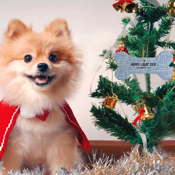 Labor Day Ceramic Flat Ornament - Bone (LIFESTYLE)