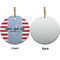 Labor Day Ceramic Flat Ornament - Circle Front & Back (APPROVAL)